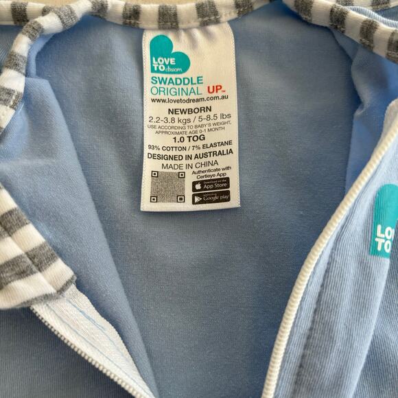 Love to Dream Swaddle Up Original Size Newborn 5-8.5lbs 1 Tog - Picture 2 of 2